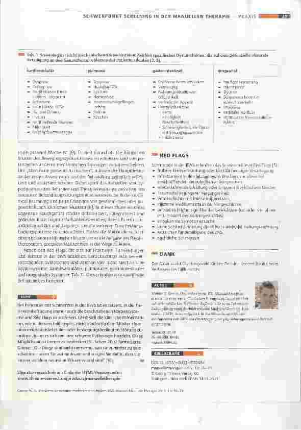 Vorschauseite 4: Maskierte Symptome: Patient mit multiplem BWS-Myelom