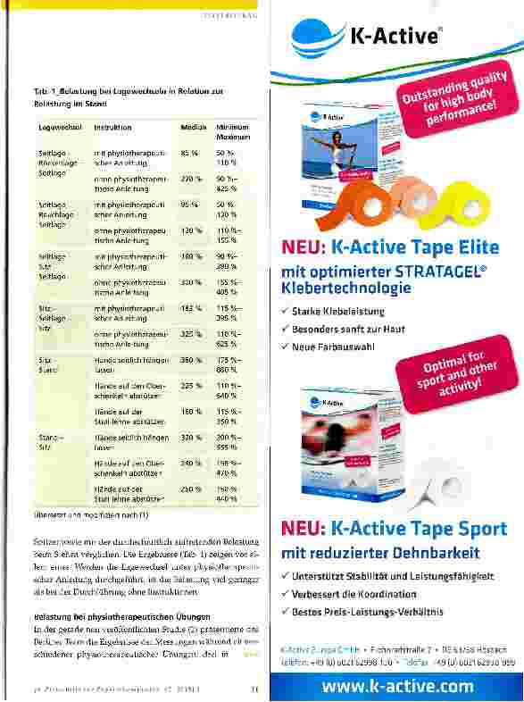 Vorschauseite 2: Welche Kräfte wirken auf ein Wirbelsäulenimplantat bei Lagewechseln und Übungen?