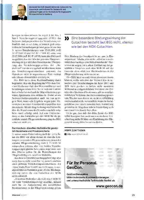 Vorschauseite 2: BSC: Privatversicherte können jetzt gegen Cutachten klagen