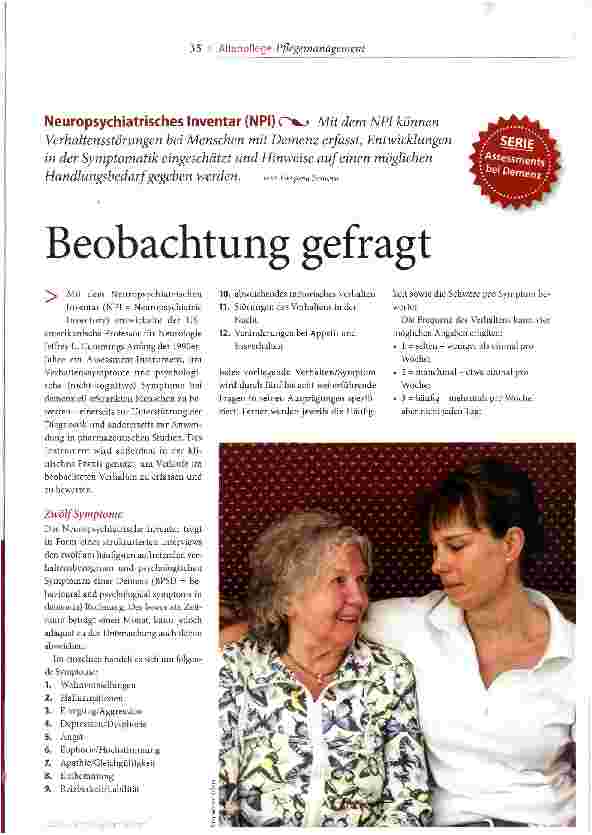 Vorschauseite 1: Beobachtung gefragt
