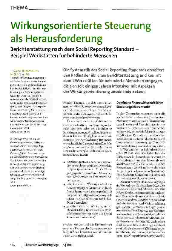 Vorschauseite 1: Wirkungsorientierte Steuerung als Herausforderung