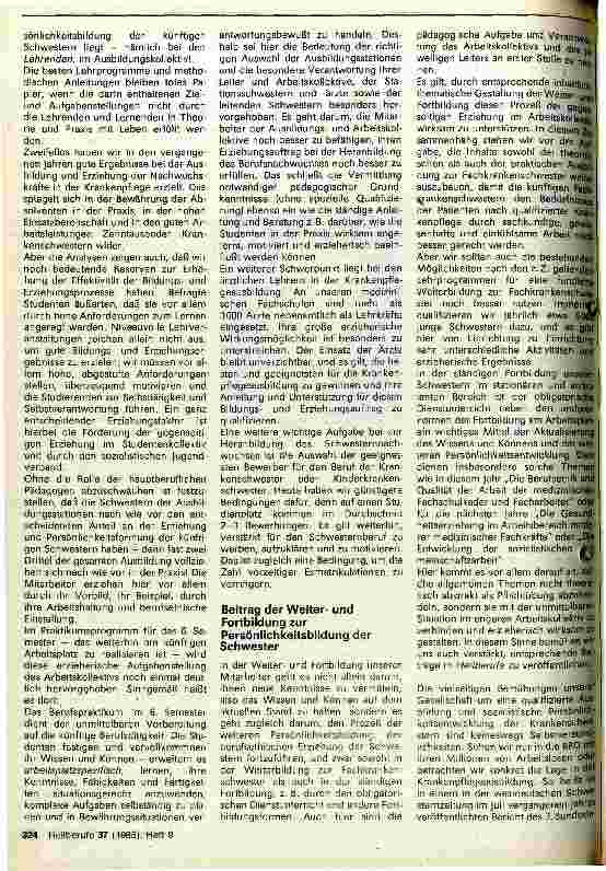 Vorschauseite 2: Bildung und Persönlichkeitsentwicklung der Krankenschwester
