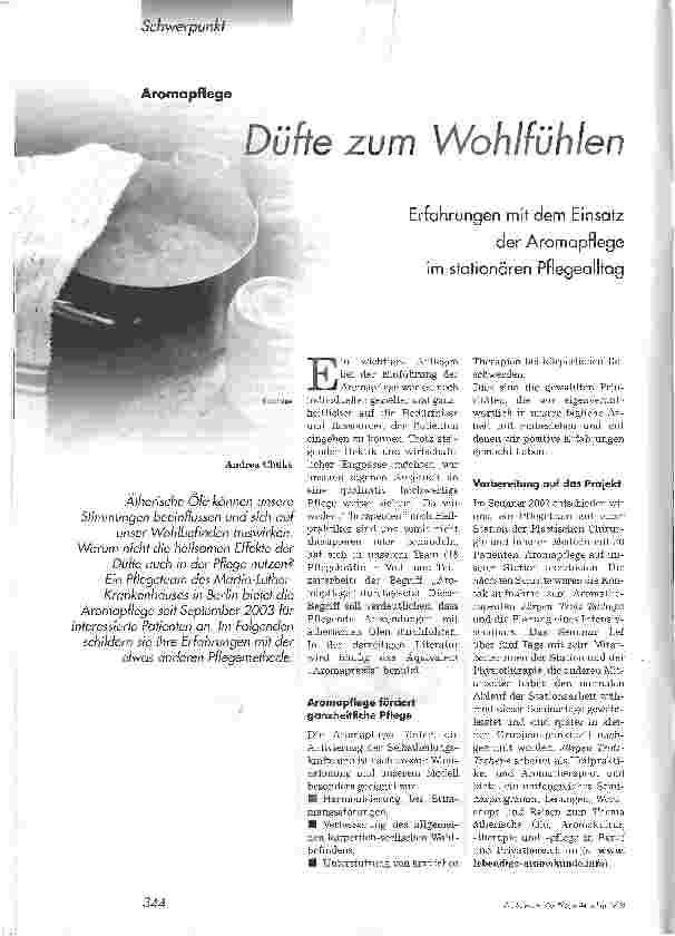Vorschauseite 1: Düfte zum Wohlfühlen