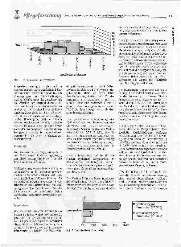Vorschauseite 3: Lärm im Krankenhaus und daraus resultierende Aspekte zur LärmminderungImplikationen für Praxis und Forschung aus pflegewissenschaftlicher Sicht