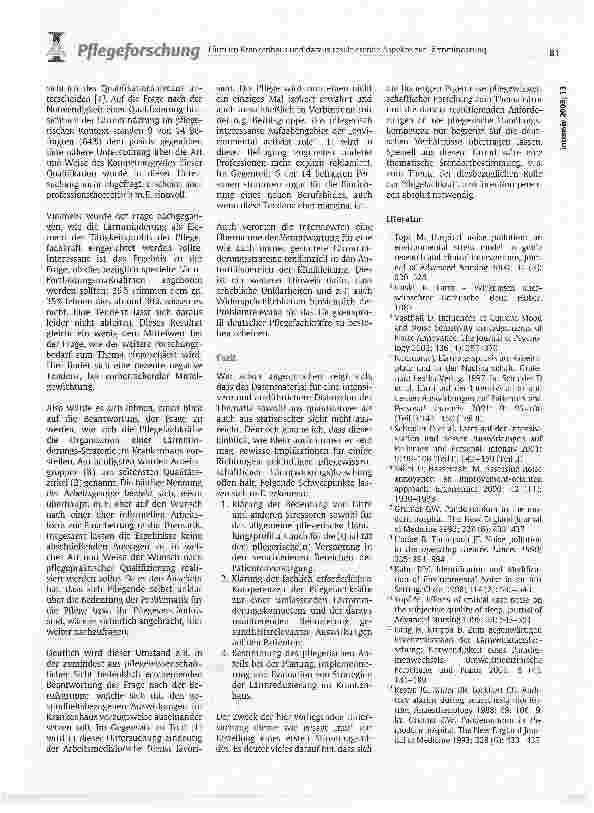 Vorschauseite 6: Lärm im Krankenhaus und daraus resultierende Aspekte zur LärmminderungImplikationen für Praxis und Forschung aus pflegewissenschaftlicher Sicht