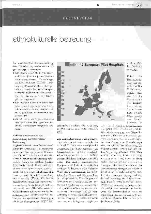 Vorschauseite 2: migrant friendly hospitalsein europäisches projekt zur qualitätsentwicklung ethnokultureller sensibler Betreuung in europäischen krankenhäusern