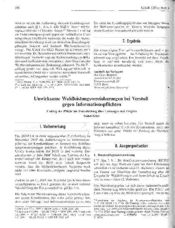 Vorschauseite 6: Die Pflicht zur Erhebung von Arzneimittelzuzahlungen durchKrankenhausambulanzen