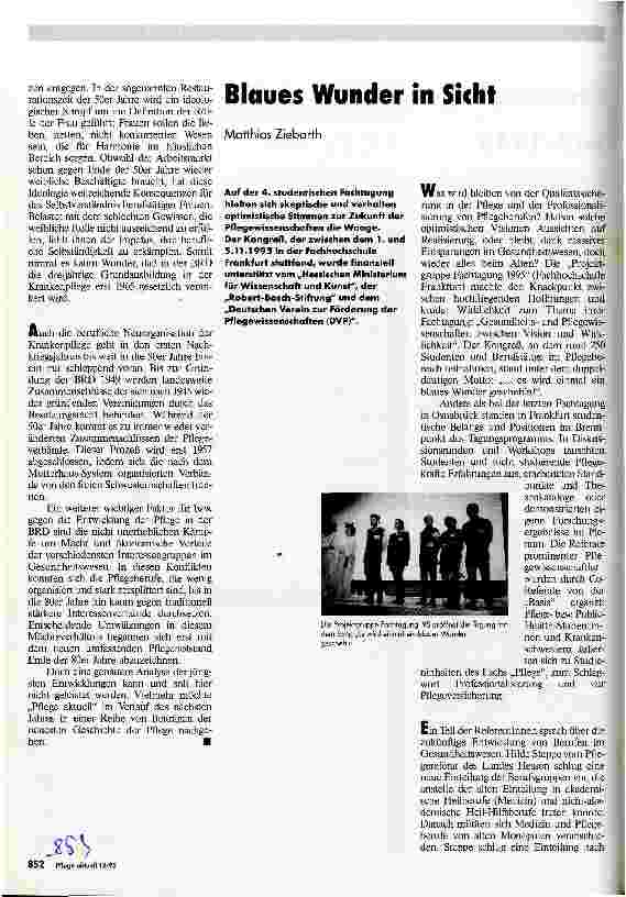 Vorschauseite 1: Blaues Wunder in Sicht