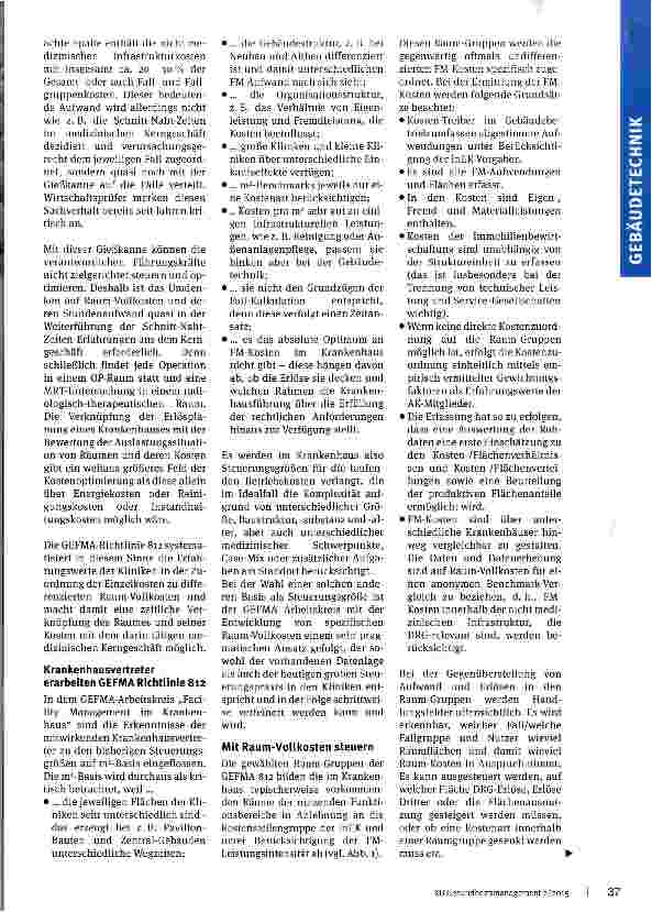 Vorschauseite 2: Infrastrukturkosten im Krankenhaus