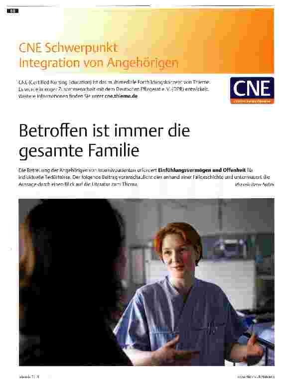 Vorschauseite 1: Betroffen ist immer die gesamte Familie