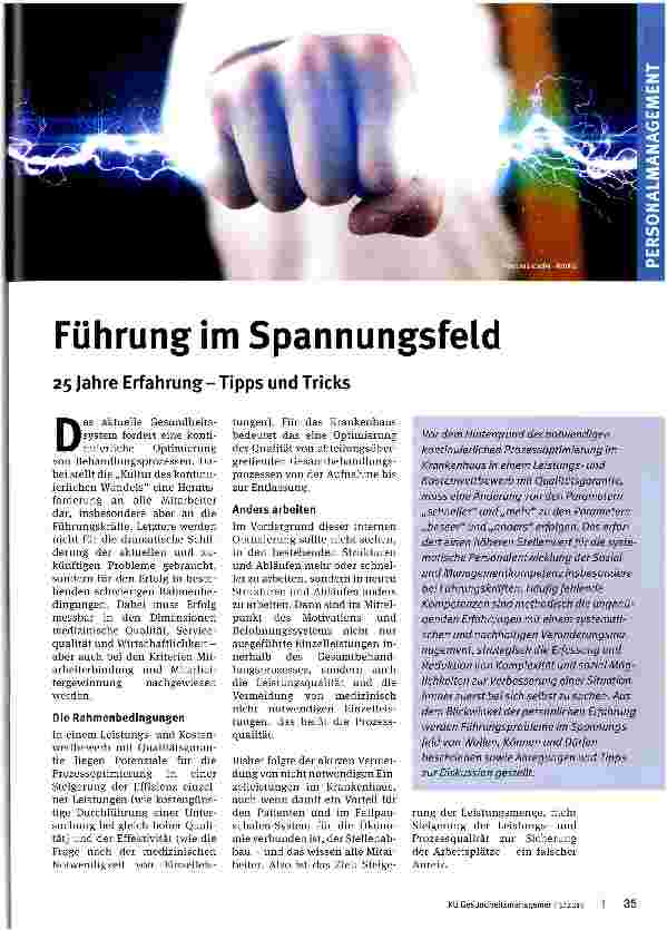 Vorschauseite 1: Führung im Spannungsfeld
