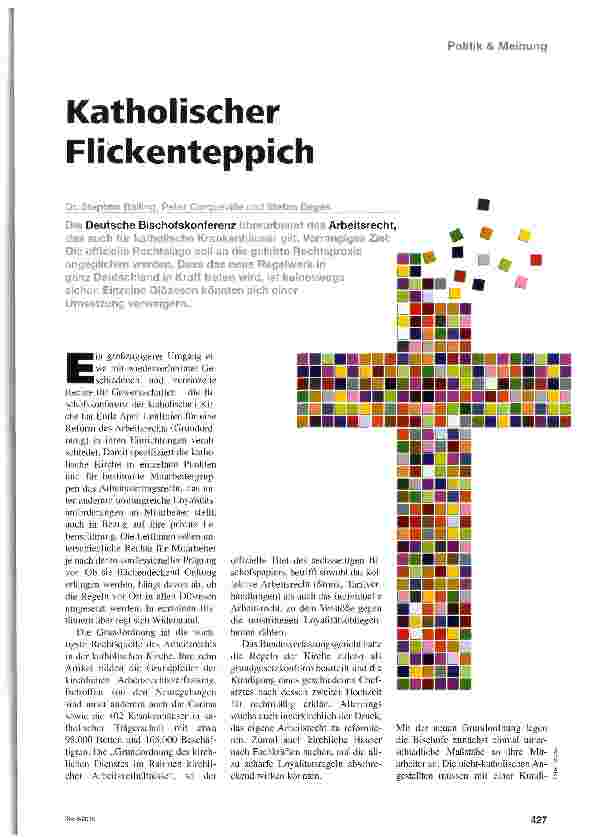 Vorschauseite 1: Katholischer Flickenteppich