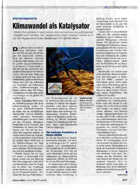 Vorschauseite 1: Klimawandel als Katalysator