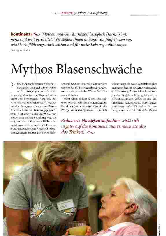 Vorschauseite 1: Mythos Blasenschwäche
