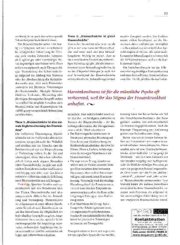 Vorschauseite 2: Mythos Blasenschwäche