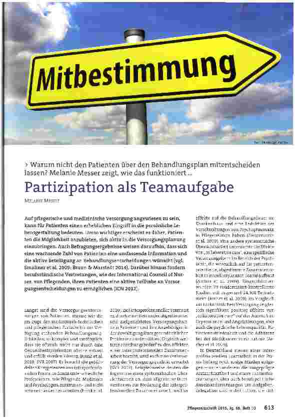 Vorschauseite 1: Partizipation als Teamaufgabe