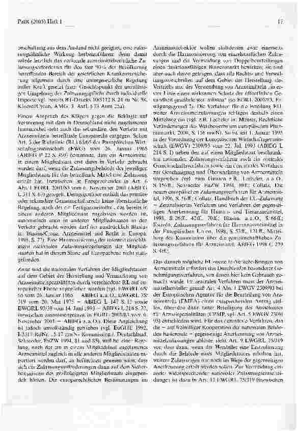Vorschauseite 4: Keine Kostenübernahme eines nicht zugelassenen Arzneimittels in der Bundesrepublik Deutschland trotz Zulassung in anderem MitgliedstaatBundessozialgericht, Urteil vom 18. Mai 2004…