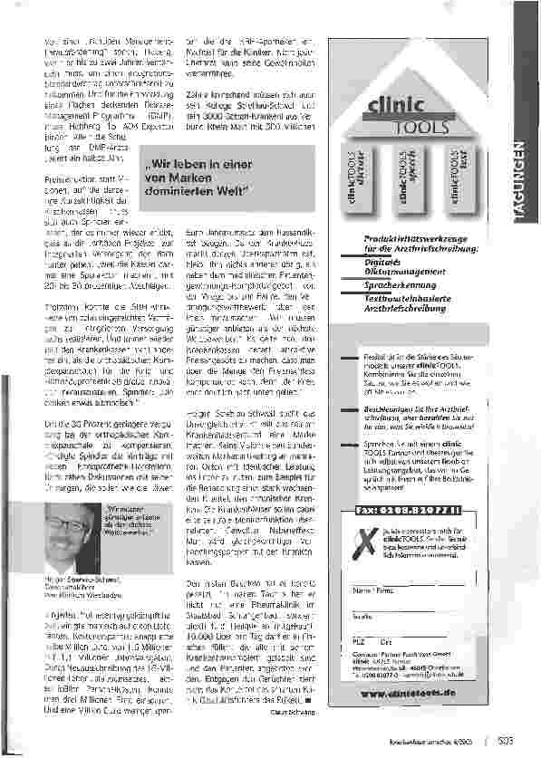 Vorschauseite 4: Planwirtschaftlicher WettbewerbKongressbericht: Patientensteuerung organisieren