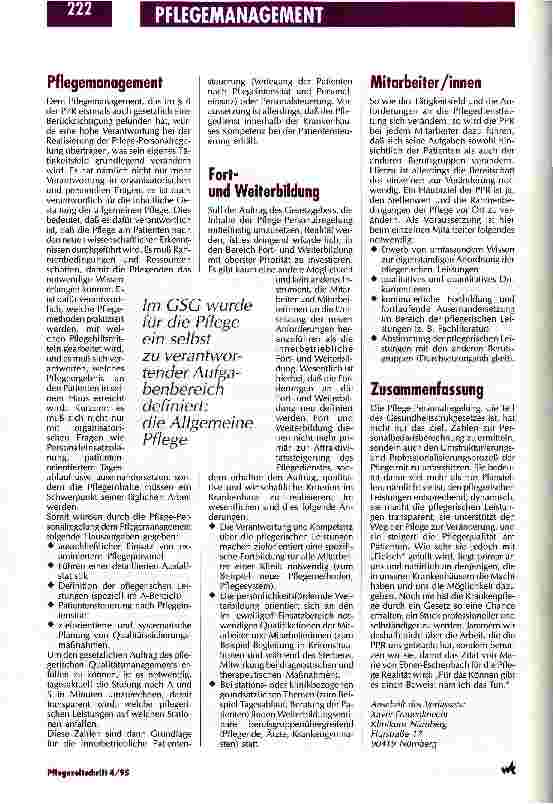 Vorschauseite 3: 24 Monate Pflege-Personalregelung Zwischenbilanz