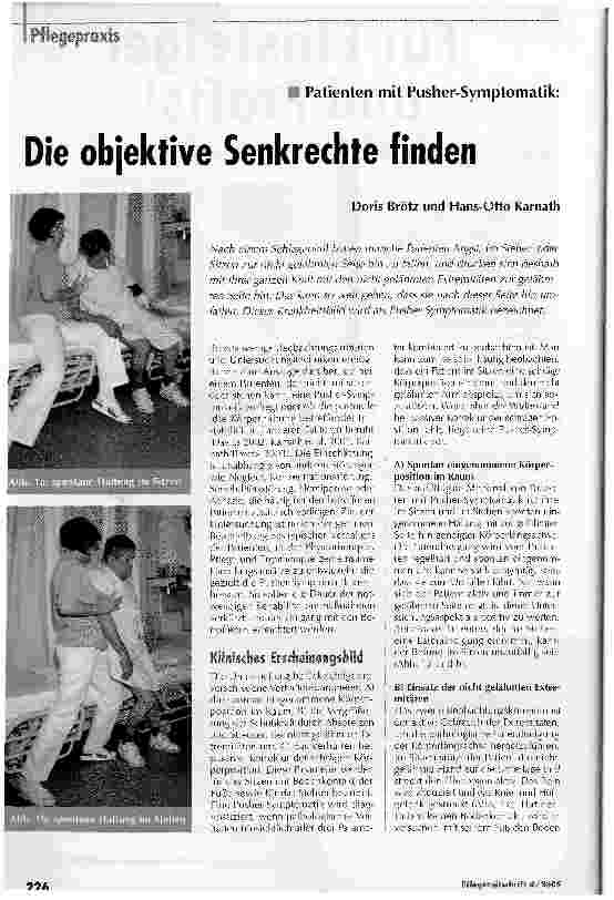 Vorschauseite 1: Die objektive Senkrechte finden