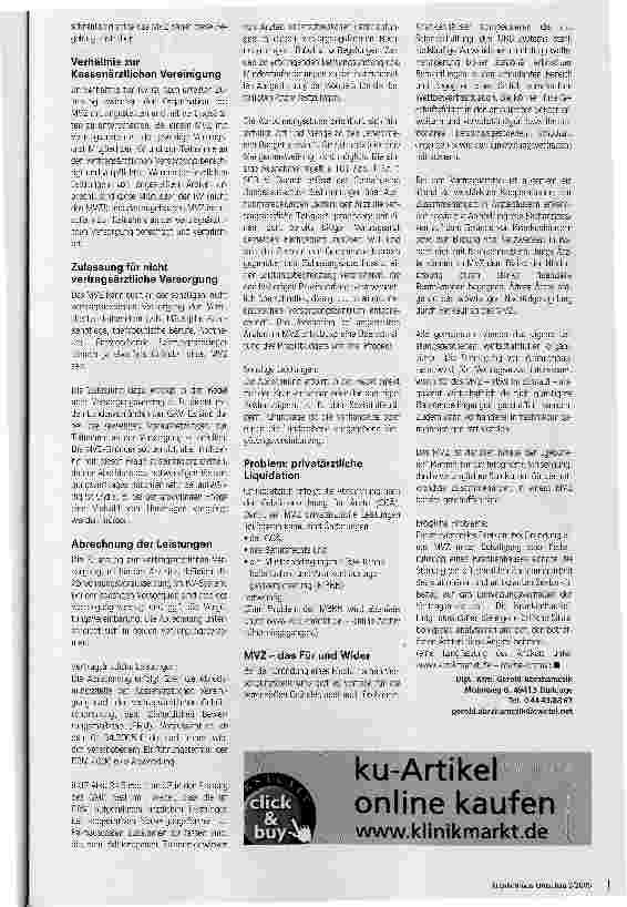 Vorschauseite 3: MVZ-ein Praxisleitfaden. Wie gründe ich ein Medizinisches Versorgungszentrum?