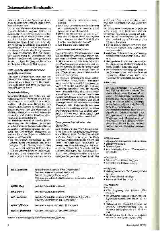 Vorschauseite 6: Gesundheitsbildung Eine pflegerische Kernaufgabe