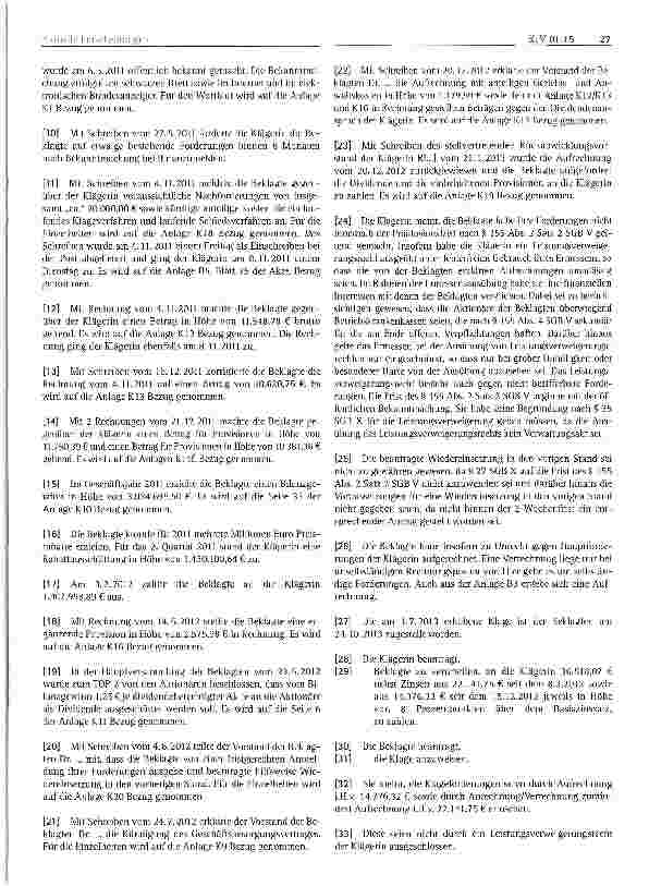 Vorschauseite 2: Krankenkasse in Abwicklung § 155 Abs. 2 SGB V LG Berlin, Urteil vom 11.11.2014- 36 0 218/13 -