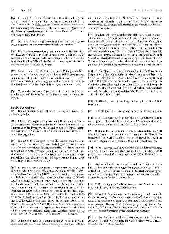 Vorschauseite 3: Krankenkasse in Abwicklung § 155 Abs. 2 SGB V LG Berlin, Urteil vom 11.11.2014- 36 0 218/13 -