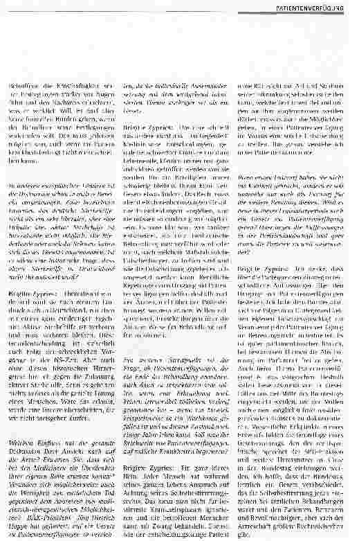 Vorschauseite 2: Jeder Mensch hat Anspruch auf Achtung seines Selbstbestimmungsrechts