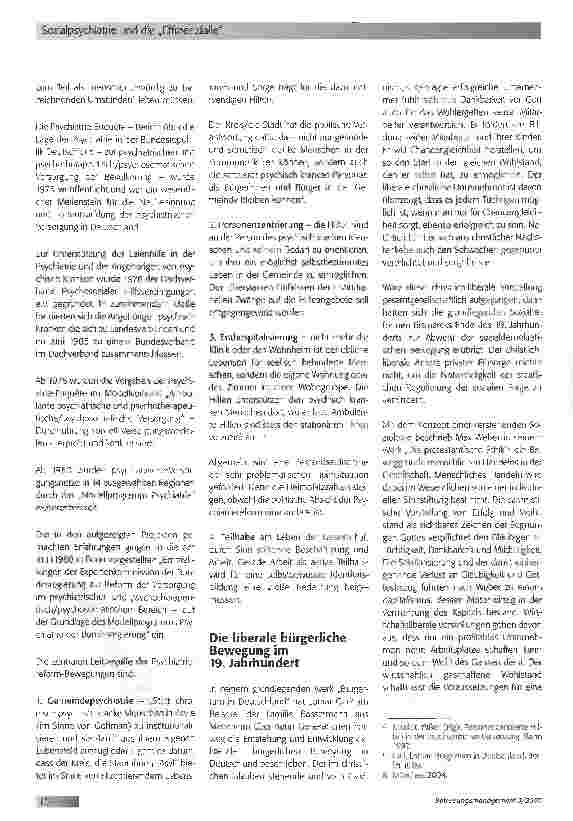 Vorschauseite 3: Sozialpsychiatrie und die Effizienzfalle