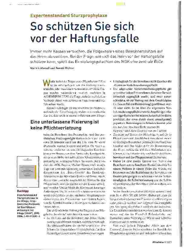 Vorschauseite 1: So schützen Sie sich vor der Haftungsfalle