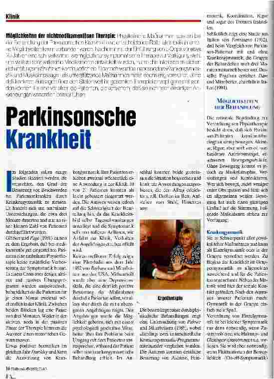 Vorschauseite 1: Parkinsonsche Krankheit