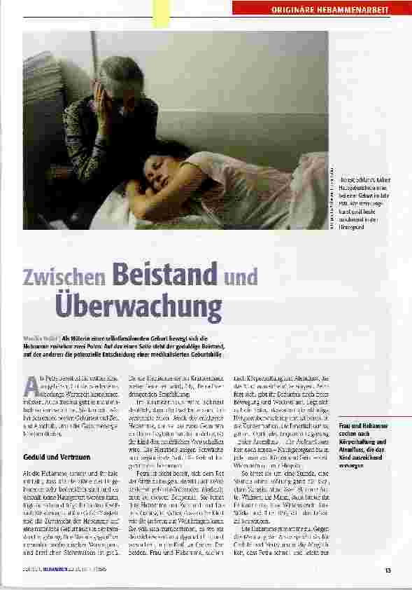 Vorschauseite 1: Zwischen Beistand und Überwachung