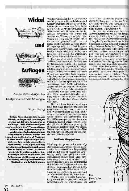 Vorschauseite 1: Wickel und Auflagen Äußere Anwendungen bei Obstipation und Schlafstörungen