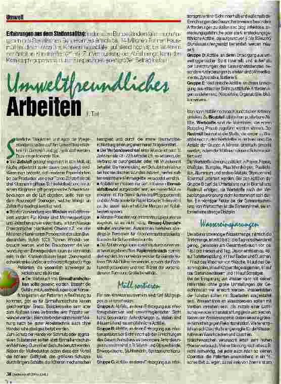 Vorschauseite 1: Umweltfreundliches Arbeiten