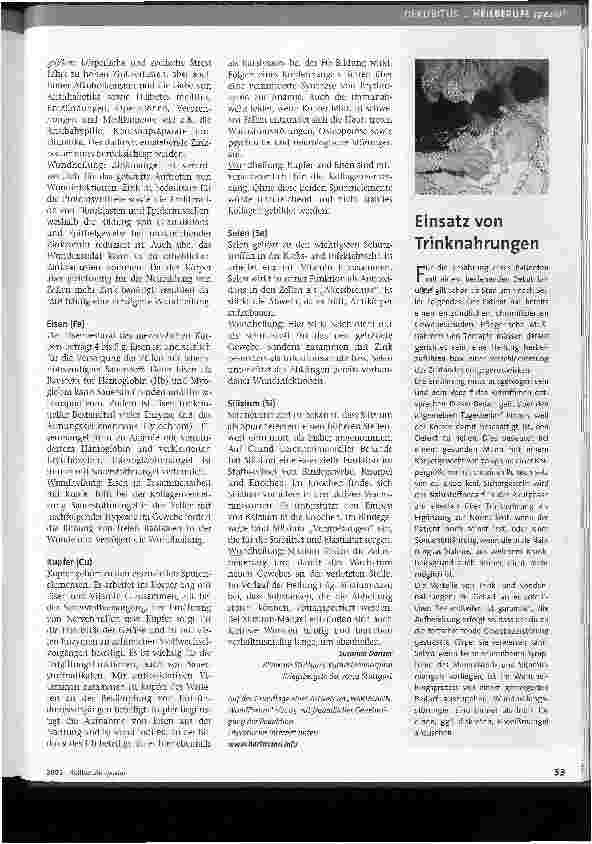 Vorschauseite 4: Ernährung und Wundheilung