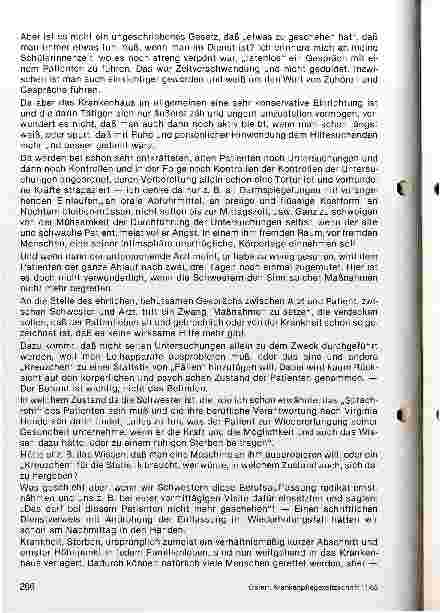 Vorschauseite 2: Sinn lebenserhaltender Massnahmen und Diagnostik bei alten und todgeweihten Meschen-aus der Sicht einer Krankenschwester