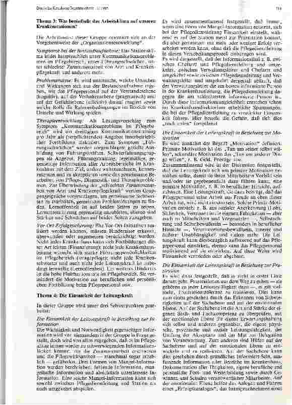 Vorschauseite 3: Aufgaben und Problembereiche der Krankenpflege im Krankenhaus unserer Zeit Ergebnisse der Gruppenarbeit vom Berliner Krankenhaustag 1985