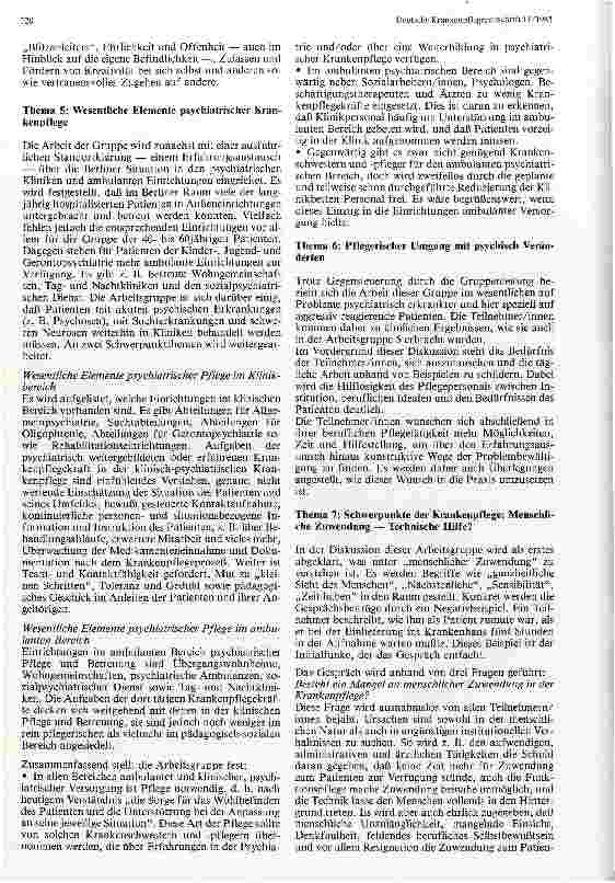 Vorschauseite 4: Aufgaben und Problembereiche der Krankenpflege im Krankenhaus unserer Zeit Ergebnisse der Gruppenarbeit vom Berliner Krankenhaustag 1985