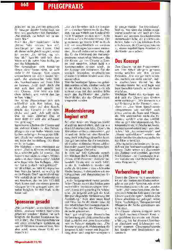 Vorschauseite 3: Seelendoktor mit roter Nase und Schlapphut Clownsprechstunde im Krankenhaus