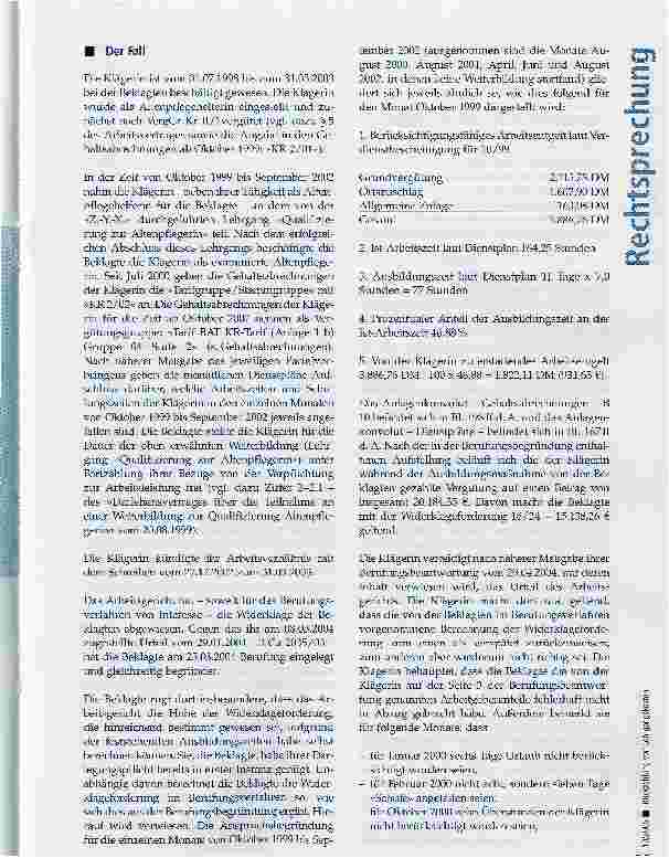 Vorschauseite 2: Rückzahlung von Lehrgangskosten