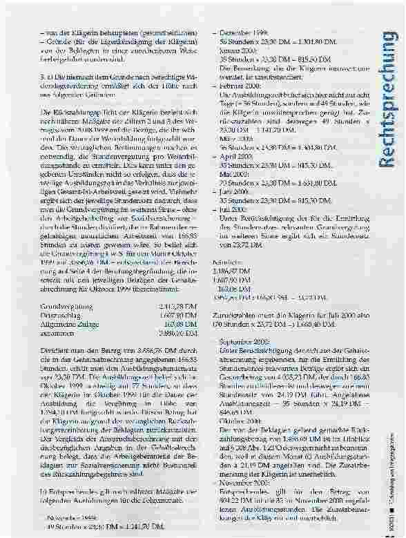 Vorschauseite 6: Rückzahlung von Lehrgangskosten