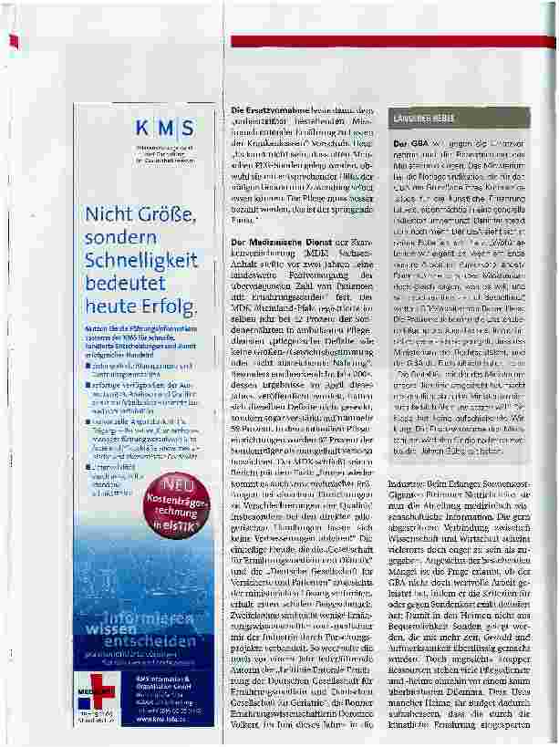 Vorschauseite 3: Ernährt, und doch nicht satt