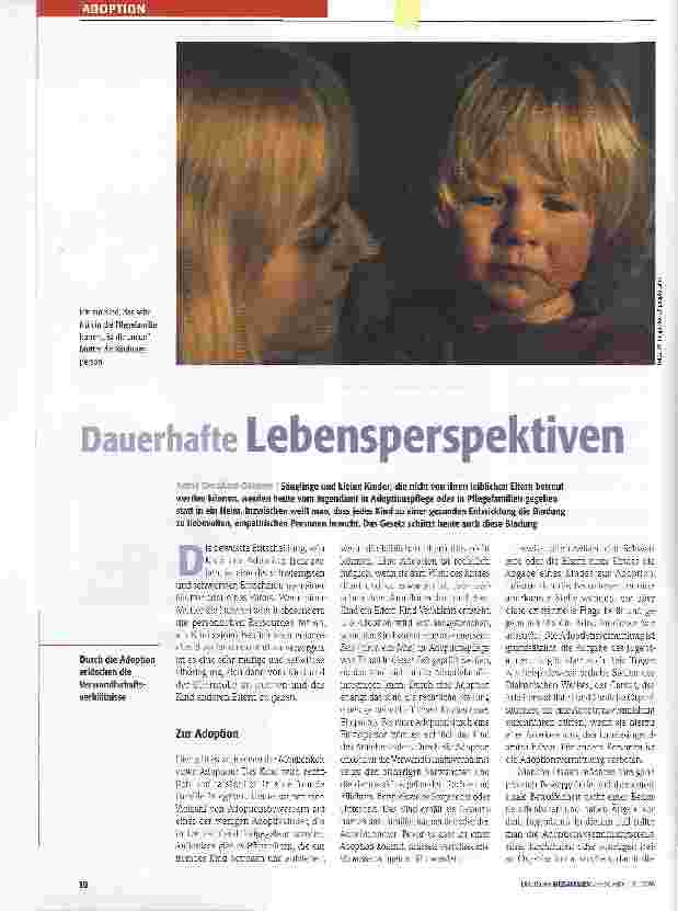 Vorschauseite 1: Dauerhafte Lebensperspektiven