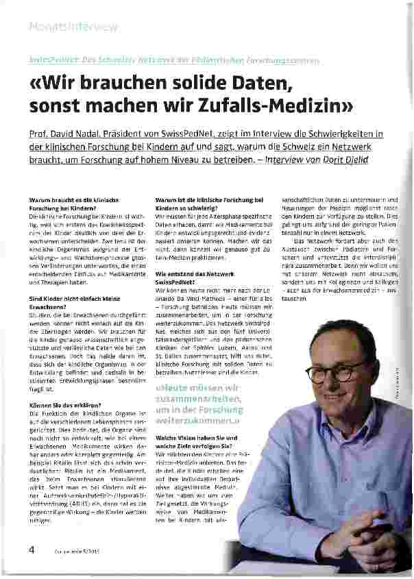 Vorschauseite 1: Wir brauchen solide Daten, sonst machen wir Zufalls-Medizin