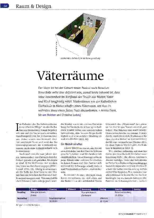 Vorschauseite 1: Väterräume