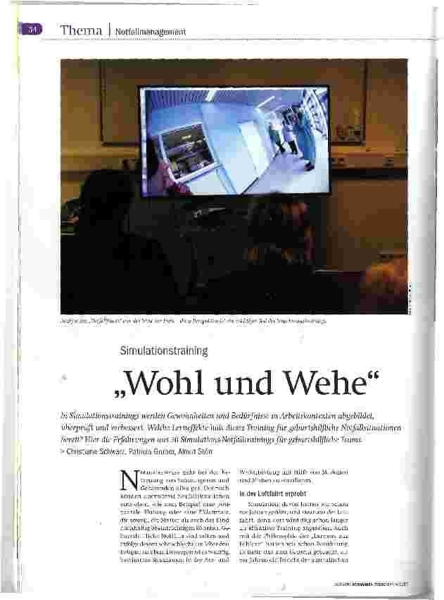 Vorschauseite 1: Wohl und Wehe