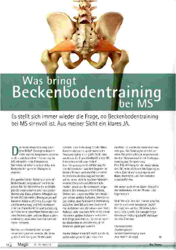 Vorschauseite 1: Was bringt Beckenbodentraining bei MS?