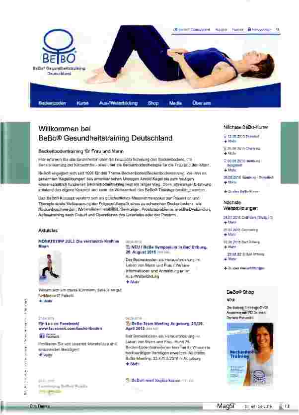 Vorschauseite 2: Was bringt Beckenbodentraining bei MS?
