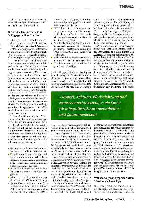 Vorschauseite 2: Integration statt Segregation